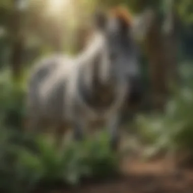 Zebra-Like Plant in Natural Habitat Zebra-Like Plant in Natural Habitat