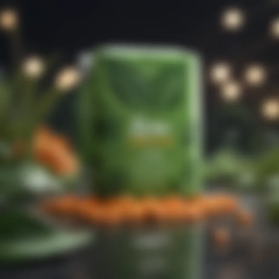 Elegant Zyrtec packaging design with botanical elements